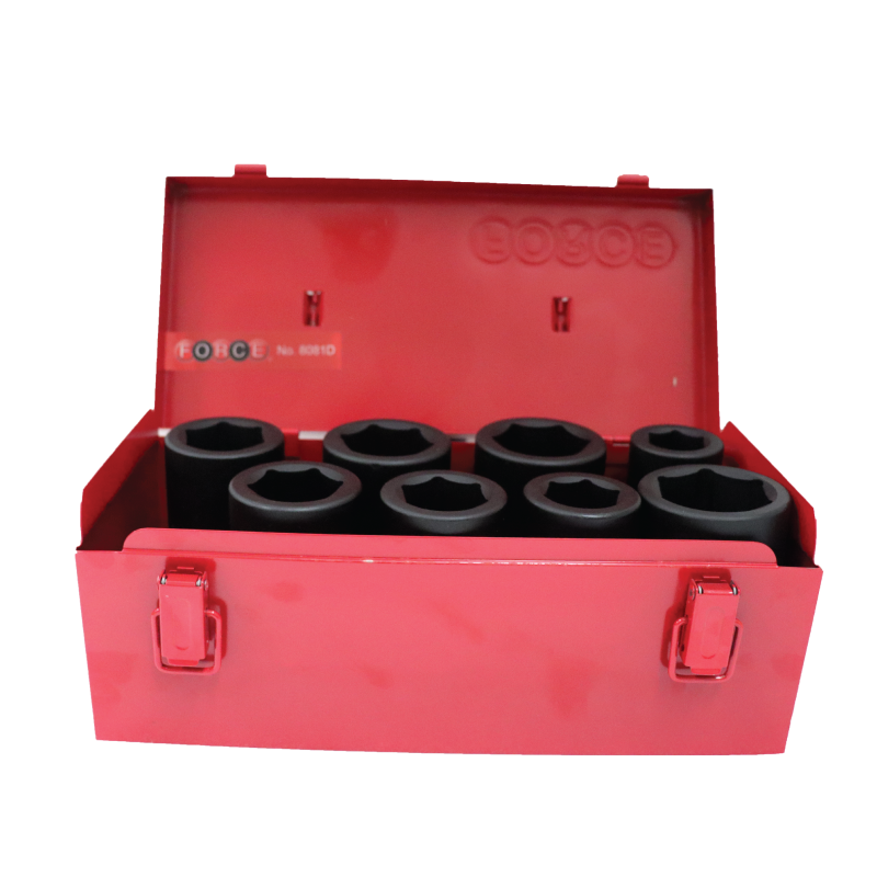 FORCE 8081DSJUEGO 8 CUBOS DE IMPACTO LARGOS CTE 1" 24mm A 41mm