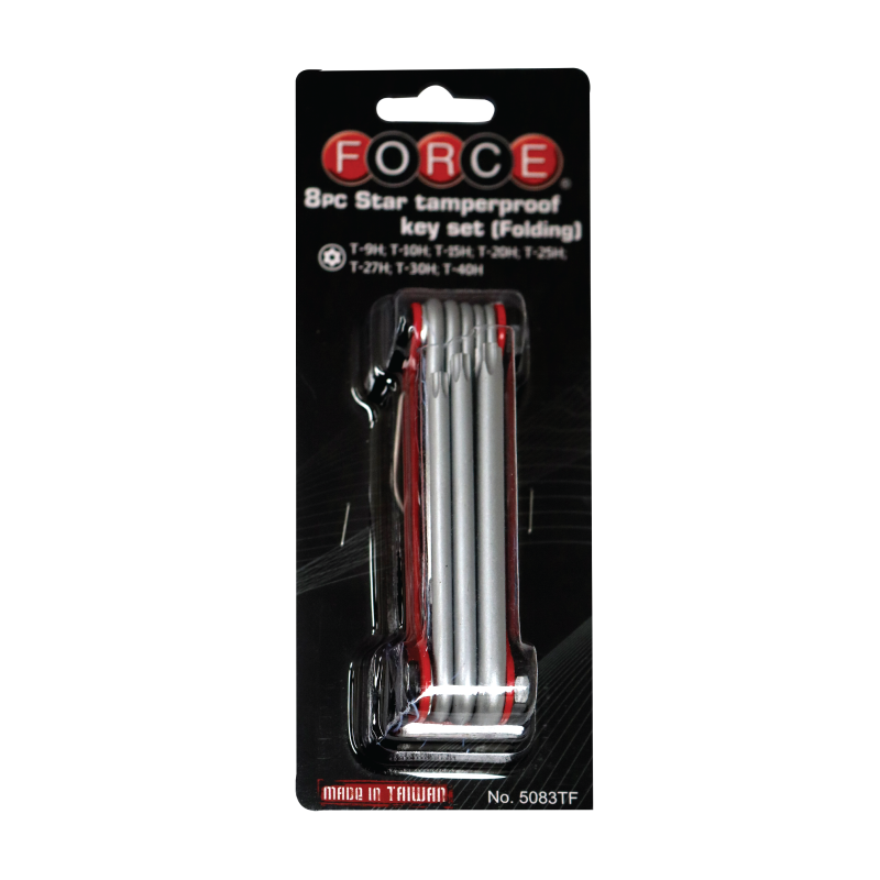 FORCE 5083TF JUEGO DE LLAVES TORX T/9H / T/40H