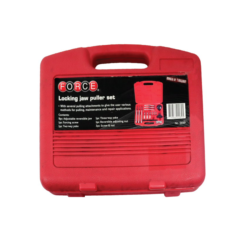 FORCE 664P JUEGO 16 COMPONENTES DE EXTRACTOR MECANICO CON MA