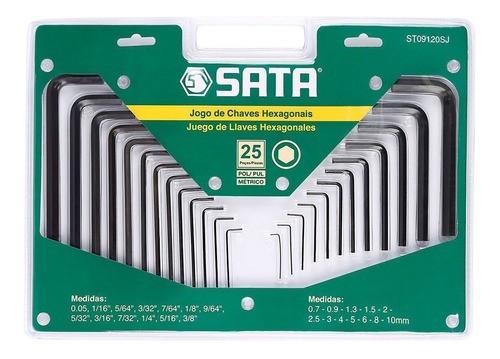 LLAVE BRISTOL JGO MIXTO 25PZS MM/PULG