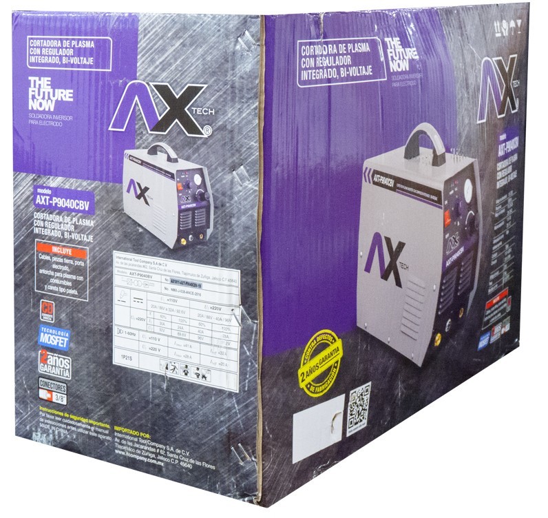 EQUIPO 091 PLASMA 40AMP 110/220V CORTE 3/8" REF. AXT-P9040CBV