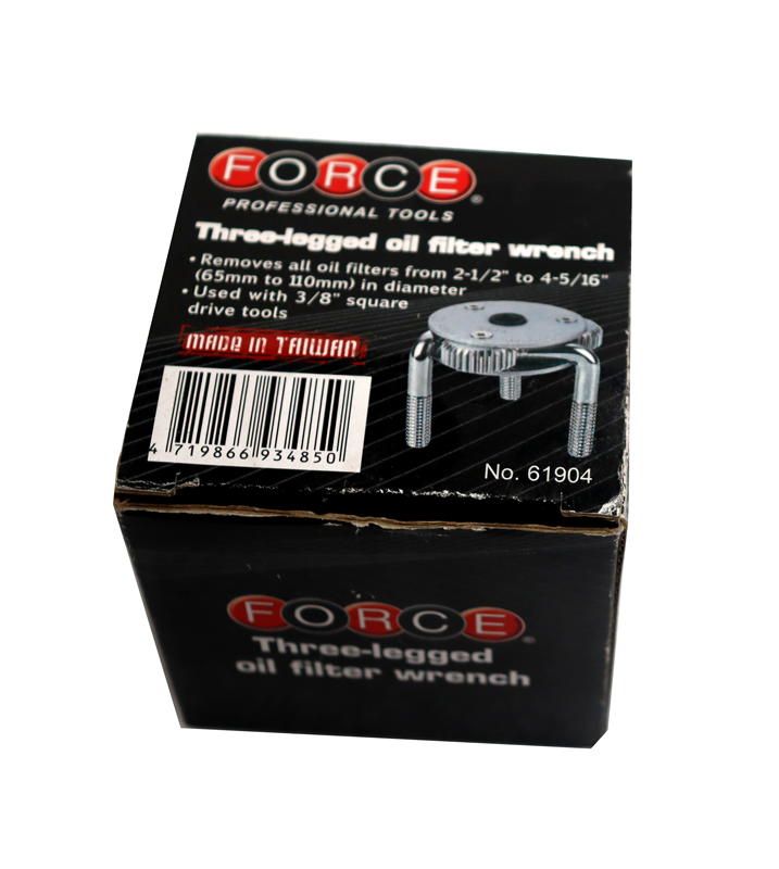 FORCE 61904 EXTRACTOR DE TRES PATAS PARA FILTRO DE ACEITE 65