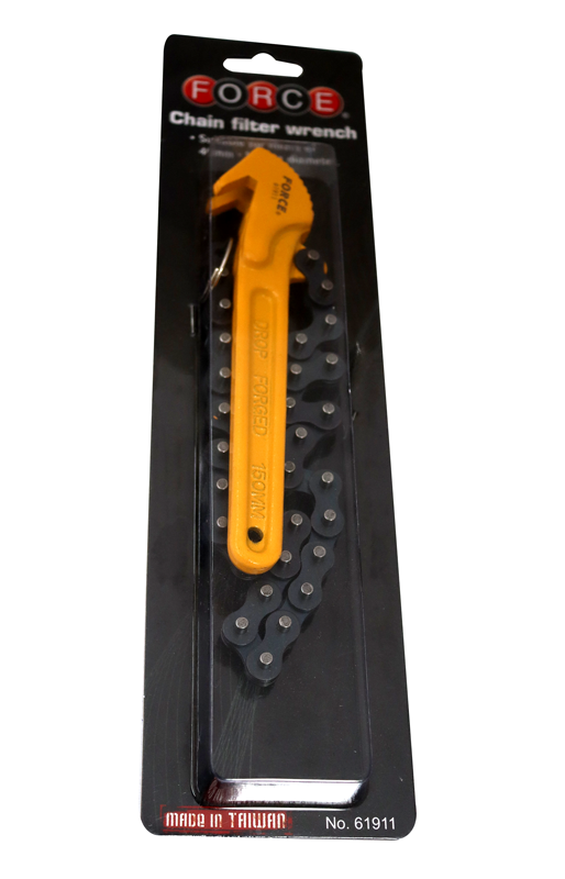 FORCE 61911 LLAVE DE CADENA PARA FILTRO DE ACEITE 40/140MM .