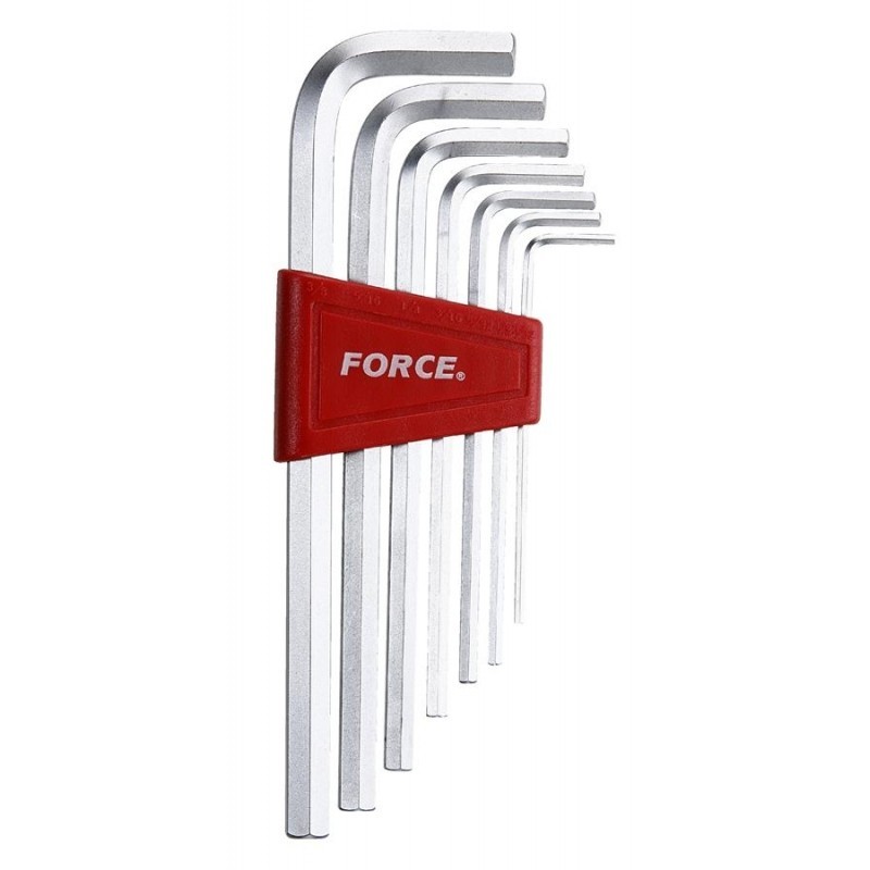 FORCE 5072L JUEGO 7 LLAVES ALLEN LARGAS 2.5/10MM