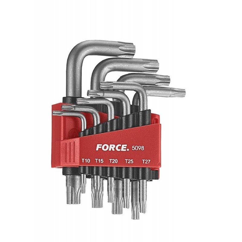 FORCE 5098T JUEGO DE 9 LLAVES TORX CON PIN ANTI/MANIPULACIÓN