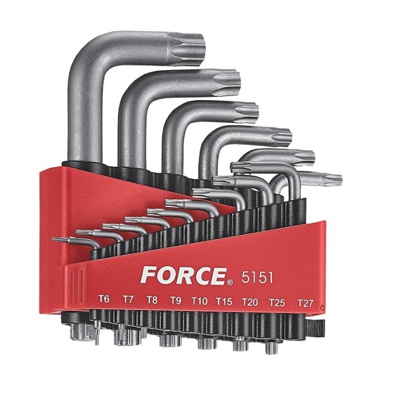 FORCE 5151 JUEGO 15 LLAVES TORX T6 A T60 EN ESTUCHE .