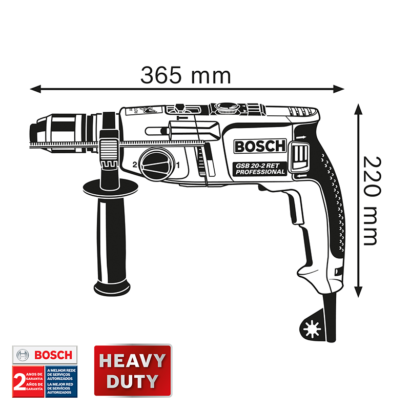 TALADRO INDUSTRIAL PERCUT.REV. V V 1/2
