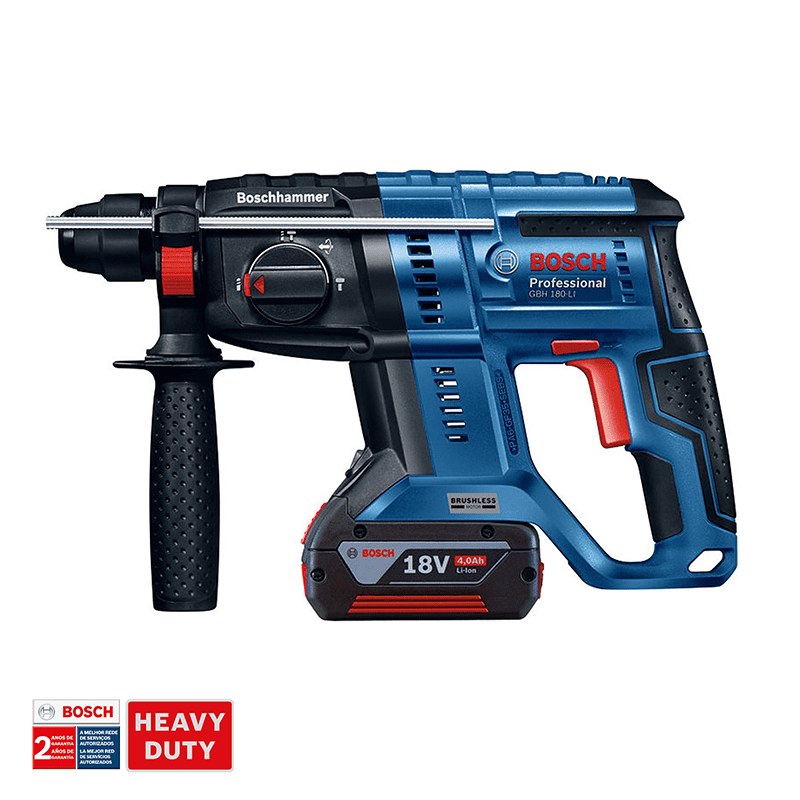 TALADRO ROTOMARTILLO RECARGABLE 18 VOLT REF. GBH 180-LI