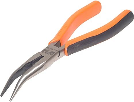 PINZA DE PUNTA MEDIA CAÑA CURVA 8"