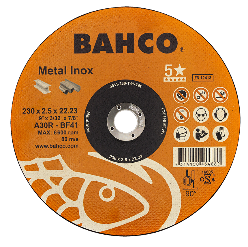 DISCO CORTE METAL INOX 4.1/2 X 1.0 MM