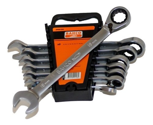 JGO DE LLAVES COMBINADAS TIPO RATCHET DE8 A 19MM 8 PZAS