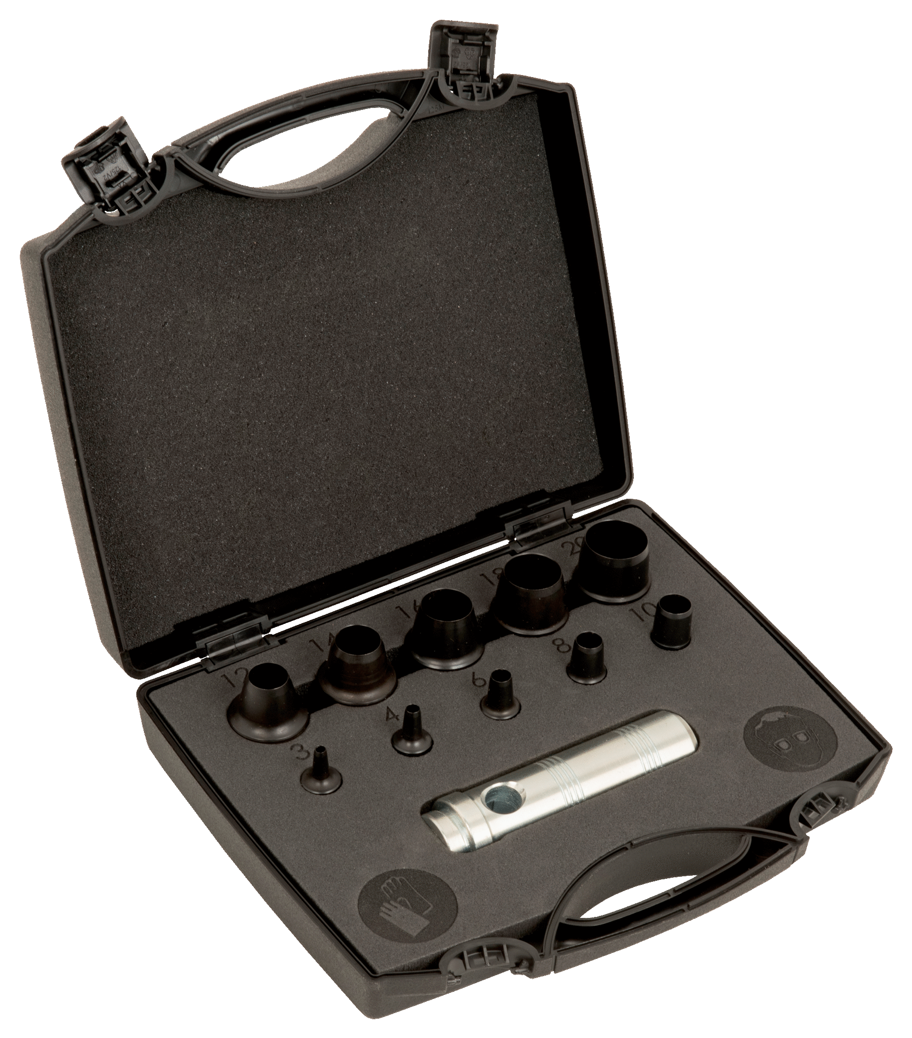 JGO DE SACABOCADO DE 3 A 20 MM 11 PZS