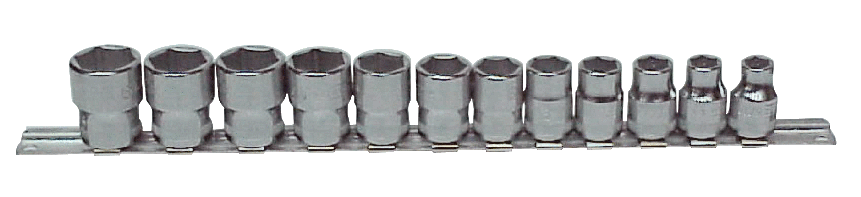 JGO DE SOLO COPAS MANDO 3/8 DE 8 A 19MM 12 PZS EN RIEL