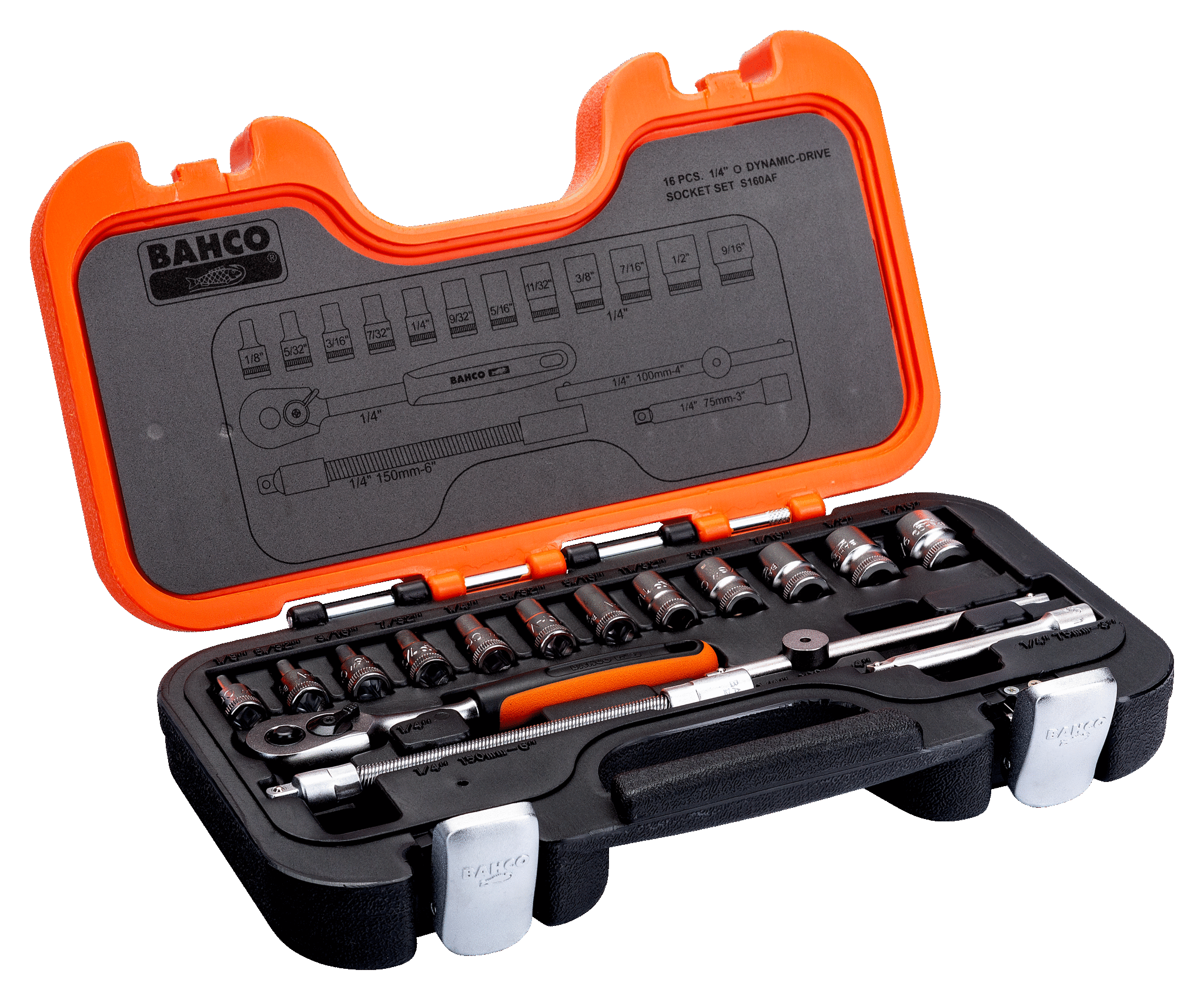 JUEGO DE COPAS MANDO DE 1/4 DE 1/8 A 9/16 16 PZAS