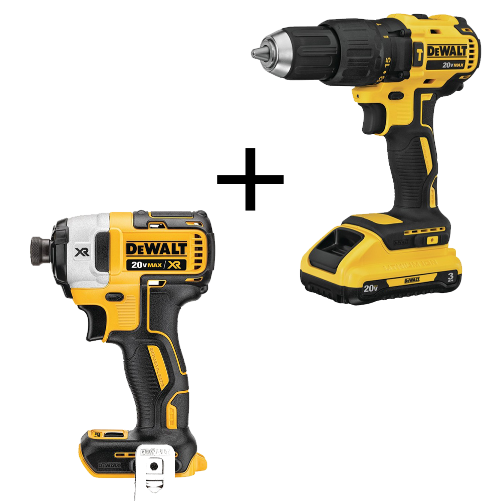 COMBO TALADRO DCD778 + ATORNILLADOR DCF887 BATERIA 2AH