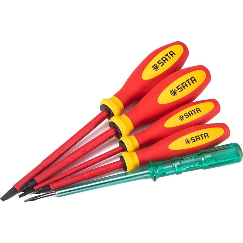 DESTORNILLADORES AISLADOS JGO 5 PZS 1000V INCLUYE TESTER