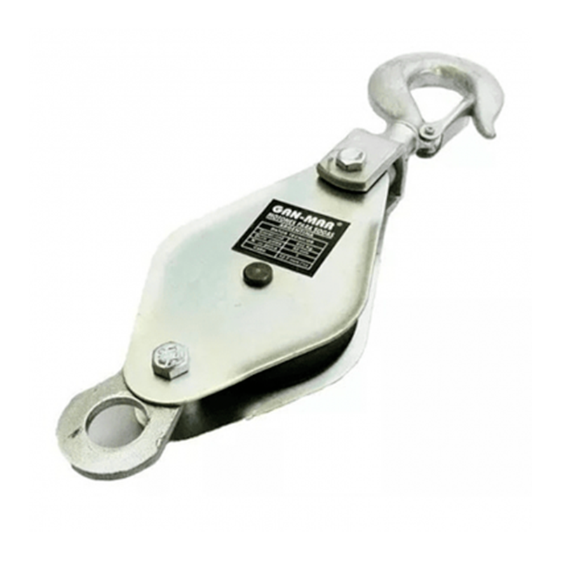 POLEA PARA CONSTRUCCION SENCILLA 60 MM 1/2"