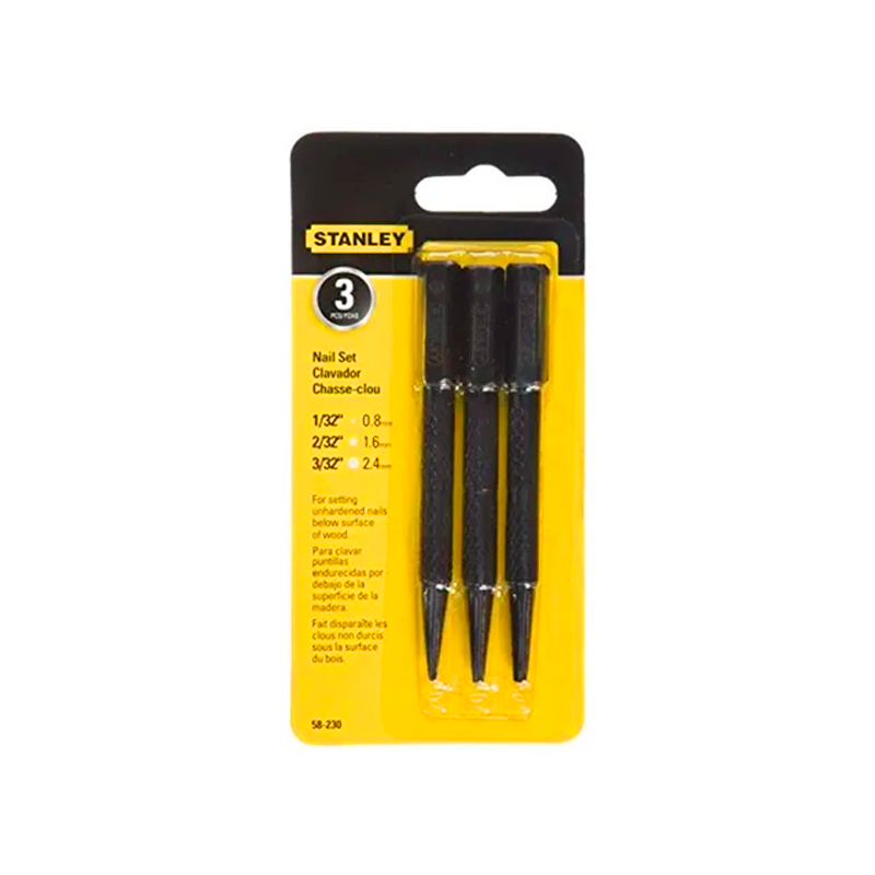 PUNZON BOTADOR JGO 3 PIEZAS