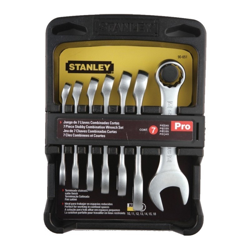 LLAVE COMBINADA 05 JGO CORTA 10 AL 18 MM