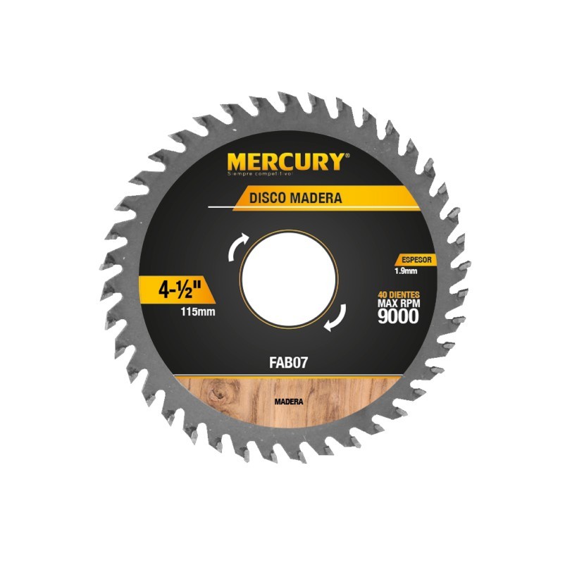 SIERRA CIRCULAR TUNGSTENO P.MADERA 4.1/2" X 40"