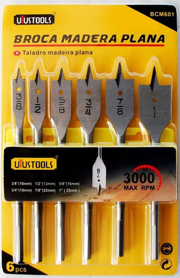 BROCA ESPADA P.MADERA JGO. 3/8 A 1