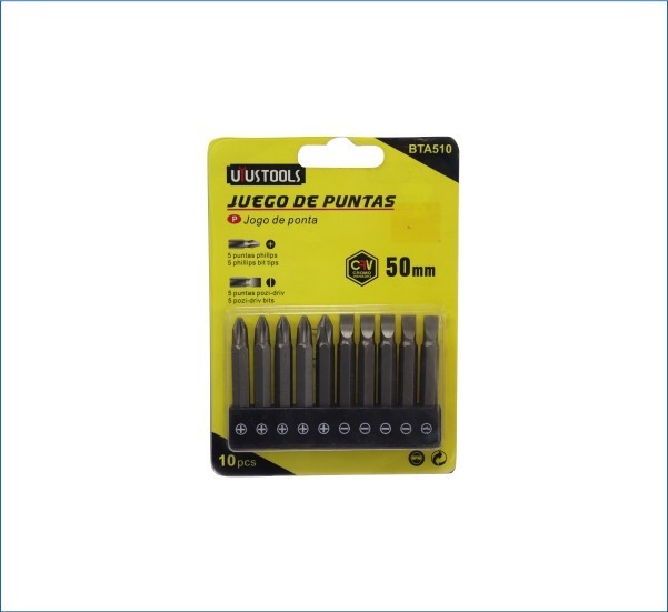 JGO PUNTAS PALA Y ESTRELLA 10 PZS REF. BTA510