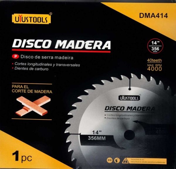 SIERRA CIRCULAR TUNGSTENO P.MADERA 14" X 40T