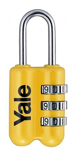 CANDADO 010 DE COMBINACION TIPO MALETERO AMARILLO