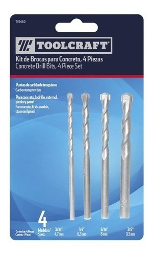 KIT BROCAS PARA MURO 4 PIEZAS