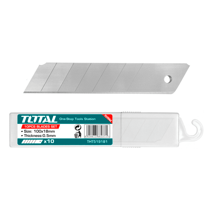 CUCHILLA PARA BISTURI 10PCS X 18 MM