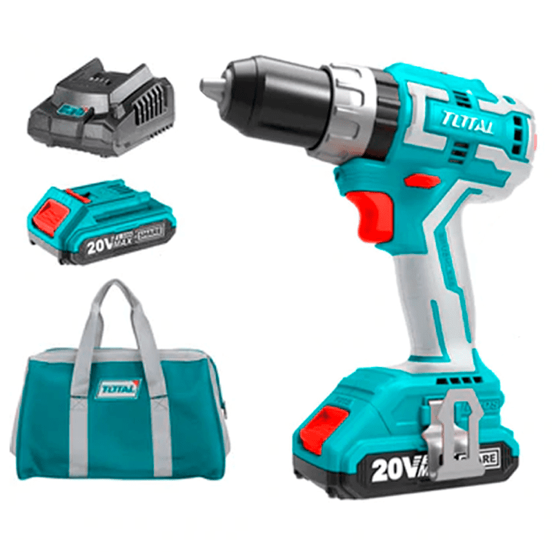 TALADRO INALAM PERCUTOR 20V 2 PILAS 2AMP S/ ESCOBILLAS