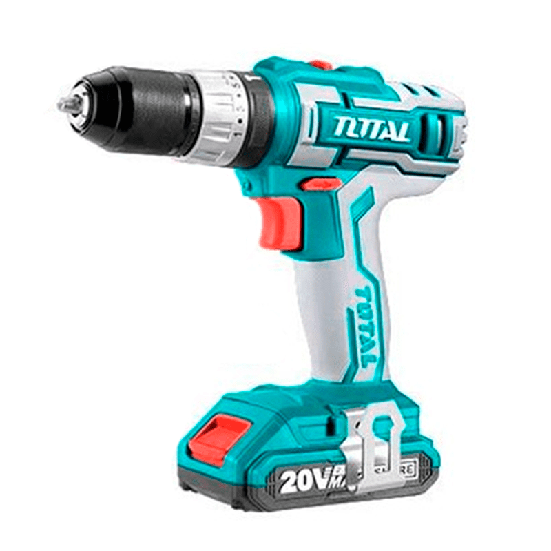 TALADRO INALAMB PERCUTOR 3/8" MALETA LONA 2BAT 2AH + 50 ACC