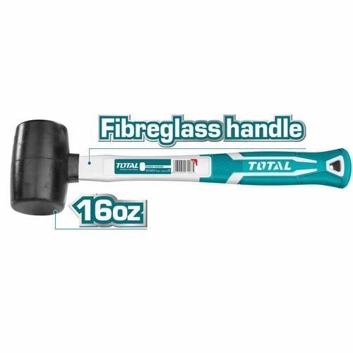 MARTILLO DE CAUCHO MANGO FIBRA 16OZ