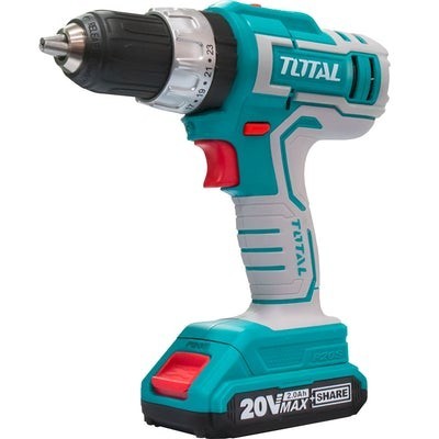 TALADRO INALAM PERCUTOR 20V 2 PILAS 2AMP CTE.1/2 + 50 ACCESORS"